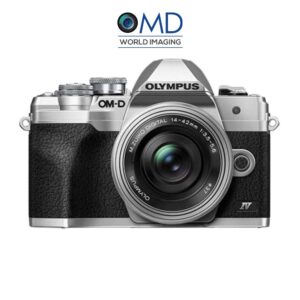 OLYMPUS OM-D E-M10 Mark IV (Sliver) with 14-42mm F3.5-5.6 EZ Lens Kit