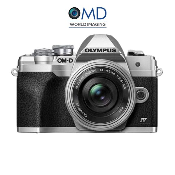 OLYMPUS OM-D E-M10 Mark IV (Sliver) with 14-42mm F3.5-5.6 EZ Lens Kit