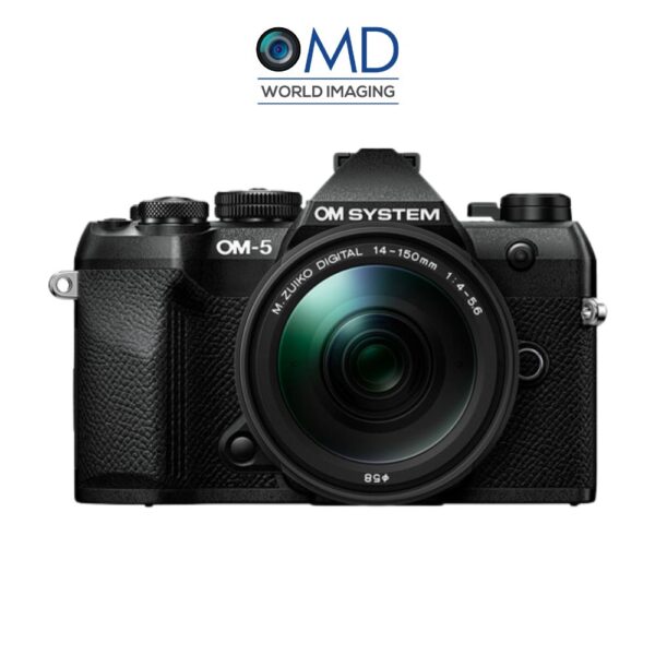 OM System OM-5 Mark II Camera (Black) with 14-150mm F4-5.6 II Lens Kit
