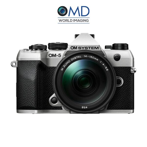 OM System OM-5 Mark II Camera (Sliver) with 14-150mm F4-5.6 II Lens Kit